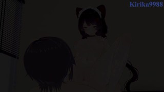 Inui Toko and I have intense sex in the bedroom. – Nijisanji VTuber Hentai