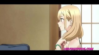 Blonde teen playing dress up with friend zoned gamer boy | Uncensored Hentai